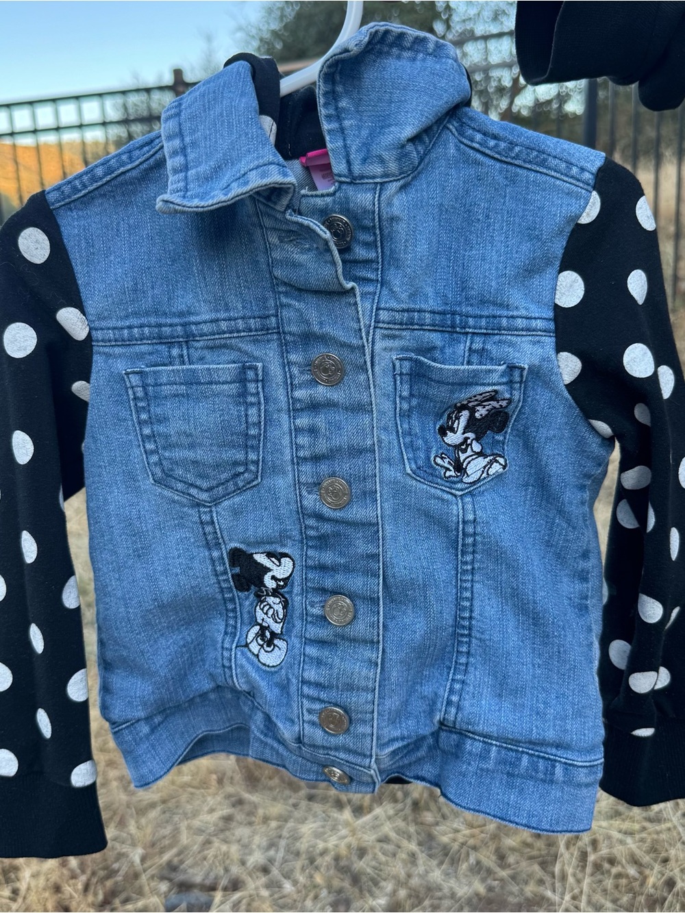 Girls Minnie Mouse Denim Jean Jacket 3T